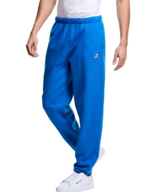 Blue Champion Classic Fleece Embroidered Logo Men's Pants | ETXQWH437
