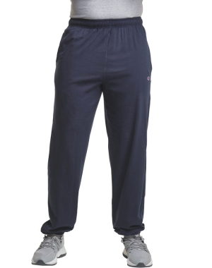 Navy Champion Big & Tall Cotton Jersey Men's Pants | OVMXLE712